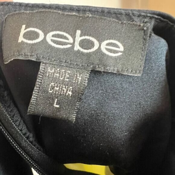 Bebe Large Y2K Multi Halter Sleeveless Open Back Maxi Dress Sundress Silk Beach - Picture 6 of 13